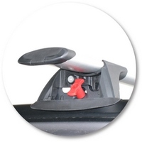 Prorack Silver 2 Bar Aero Through Bar kit to suit Subaru Outback 5dr Wagon (9/2003 - 8/2009)