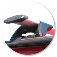 Prorack Black 2 Bar Aero Through Bar kit to suit Holden Rodeo Crew Cab 4dr Ute (7/1993 - 1/2003)