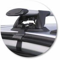 Prorack Black 2 Bar Aero Through Bar kit to suit Holden Rodeo RA Double 4dr Ute (2/2003 - 2008)