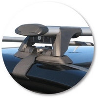 Prorack Silver 2 Bar Aero Through Bar kit to suit Ford Focus 5dr Wagon (2004 - 4/2008)