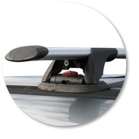 Prorack Silver 2 Bar Aero Through Bar kit to suit Toyota Granvia 4dr MPV (1996 - 2004)