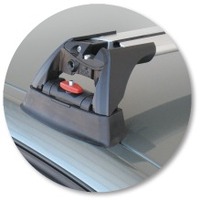 Prorack Silver 2 Bar Aero Flush Bar kit to suit Opel Vectra 4dr Sedan (3/2003 - 2008)