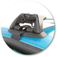 Prorack Silver 2 Bar Aero Flush Bar kit to suit Ford Falcon BA/BF 4dr Sedan (11/2002 - 4/2008)