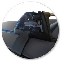 Prorack Silver 2 Bar Aero Flush Bar kit to suit Toyota HiLux Double Cab 4dr Ute (2012 - 9/2015)