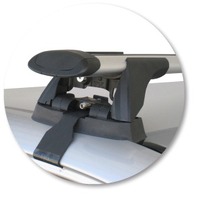 Prorack Black 2 Bar Aero Through Bar kit to suit Mercedes-Benz C-Class W203 4dr Sedan (2000 - 2007)