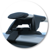 Prorack Black 2 Bar Aero Through Bar kit to suit Mitsubishi 380 4dr Sedan (10/2005 - 2008)