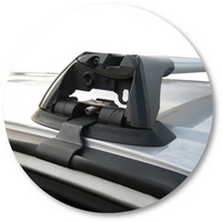 Prorack Silver 2 Bar Aero Flush Bar kit to suit Nissan Navara D22 Double Cab 4dr Ute (2/1997 - 2015)