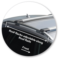 Yakima Black 2 Bar Roof Rack - Audi A4/S4/RS4 Allroad 5dr Wagon 1/09 - 1/15 (S45Y)