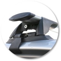 Prorack Black 2 Bar Aero Through Bar kit to suit Volkswagen Golf Mk5 5dr Hatch (8/2004 - 2/2009)