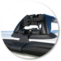 Prorack Silver 2 Bar Aero Flush Bar kit to suit Ford Ranger Crew Cab 4dr Ute (11/2006 - 2011)