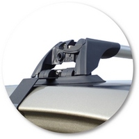 Prorack Silver 2 Bar Aero Flush Bar kit to suit Nissan Murano ST 5dr SUV (8/2005 - 2009)