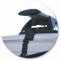 Prorack Black 2 Bar Aero Through Bar kit to suit Ford Falcon AU 4dr Sedan (9/1998 - 10/2002)