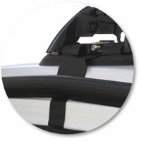 Prorack Silver 2 Bar Aero Flush Bar kit to suit Ford Falcon AU 4dr Sedan (9/1998 - 10/2002)