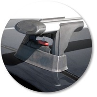 Prorack Silver 2 Bar Aero Through Bar kit to suit Holden Commodore VE 4dr Sedan (9/2006 - 5/2013)