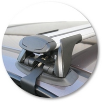 Prorack Black 2 Bar Aero Through Bar kit to suit Holden Commodore VT 4dr Sedan (9/1997 - 9/2000)