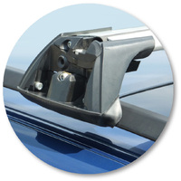 Prorack Silver 2 Bar Aero Flush Bar kit to suit BMW 5 Series E39 Touring 5dr Wagon (1997 - 2003)