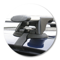 Prorack Silver 2 Bar Aero Through Bar kit to suit Honda Accord 4dr Sedan (9/2003 - 1/2008)