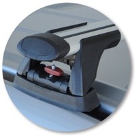 Prorack Black 2 Bar Aero Through Bar kit to suit Mitsubishi Outlander 5dr SUV (2005 - 2012)