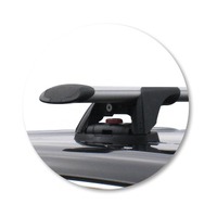 Prorack Black 2 Bar Aero Through Bar kit to suit Volkswagen Touareg 5dr SUV (2003 - 2010)