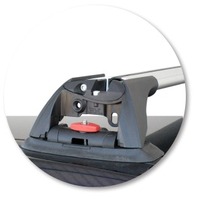 Prorack Silver 2 Bar Aero Flush Bar kit to suit Nissan Primera W12 5dr Wagon (2002 - 2007)