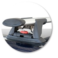 Prorack Silver 2 Bar Aero Through Bar kit to suit Nissan Primera W12 5dr Wagon (2002 - 2007)