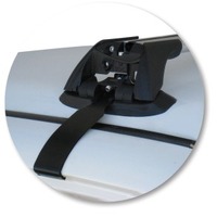 Prorack Silver 2 Bar Aero Flush Bar kit to suit Mitsubishi Triton Double Cab 4dr Ute (11/1996 - 6/2006)