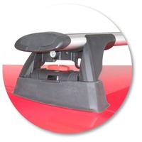 Prorack Silver 2 Bar Aero Through Bar kit to suit Holden Astra 5dr Hatch (7/2004 - 2009)