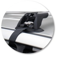 Prorack Silver 2 Bar Aero Flush Bar kit to suit Toyota Highlander 5dr SUV (11/2003 - 7/2007)