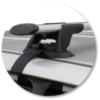 Prorack Black 2 Bar Aero Through Bar kit to suit Toyota Highlander 5dr SUV (11/2003 - 7/2007)