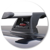 Prorack Silver 2 Bar Aero Through Bar kit to suit Land Rover Range Rover 5dr SUV (7/1995 - 2002)