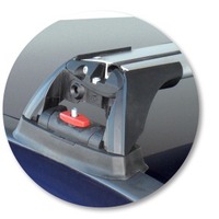 Prorack Silver 2 Bar Aero Flush Bar kit to suit Holden Calibra 2dr Coupe (1989 - 1997)