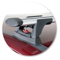 Prorack Silver 2 Bar Aero Through Bar kit to suit Holden Barina 5dr Hatch (7/1993 - 7/2005)