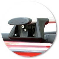 Prorack Black 2 Bar Aero Through Bar kit to suit Jeep Cherokee KJ 5dr SUV (2002 - 2007)