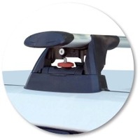 Prorack Black 2 Bar Aero Through Bar kit to suit Subaru Forester 5dr SUV (2008 - 2012)