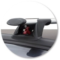 Prorack Black 2 Bar Aero Through Bar kit to suit Subaru Outback 5dr Wagon (9/2009 - 2014)