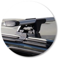 Yakima Black 2 Bar Roof Rack - Great Wall SA220 Double Cab 4dr Ute 6/09 - On (S17Y &amp; K457)