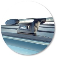 Prorack Silver 2 Bar Aero Through Bar kit to suit Ford Explorer 5dr SUV (1995 - 2001)