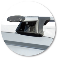 Prorack Silver 2 Bar Aero Through Bar kit to suit Ford Kuga 5dr SUV (2011 - 2013)