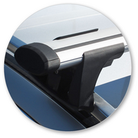 Prorack Silver 2 Bar Aero Through Bar kit to suit Mercedes-Benz C-Class W204 5dr Wagon (2007 - Current)