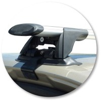 Prorack Silver 2 Bar Aero Through Bar kit to suit Skoda Octavia II 4dr Liftback (2004 - 2009)