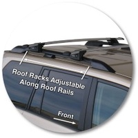 Yakima Black 2 Bar Roof Rack - Toyota Land Cruiser 150 Series Prado 5dr SUV 11/09 - 11/17 (S17Y &amp; K328)
