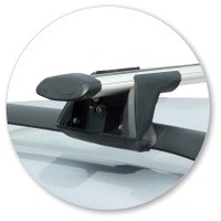 Prorack Silver 2 Bar Aero Through Bar kit to suit Skoda Fabia 5dr Wagon (2008 - 2014)