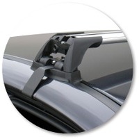 Prorack Silver 2 Bar Aero Flush Bar kit to suit Subaru Legacy 4dr Sedan (8/2009 - 2014)