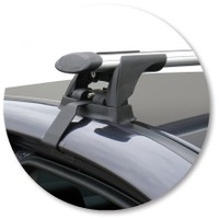 Prorack Silver 2 Bar Aero Through Bar kit to suit Subaru Legacy 4dr Sedan (8/2009 - 2014)