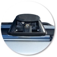 Prorack Black 2 Bar Aero Through Bar kit to suit Jeep Cherokee KK 5dr SUV (2008 - 2013)