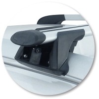 Prorack Silver 2 Bar Aero Through Bar kit to suit Skoda Yeti 5dr SUV (2009 - 2017)