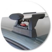 Prorack Black 2 Bar Aero Through Bar kit to suit Opel Vectra 4dr Sedan (3/2003 - 2008)