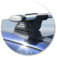 Prorack Silver 2 Bar Aero Through Bar kit to suit Holden Astra 5dr Hatch (12/1998 - 6/2004)