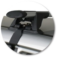 Prorack Silver 2 Bar Aero Through Bar kit to suit Toyota Ipsum 5dr MPV (2001 - 2006)