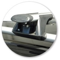 Prorack Black 2 Bar Aero Through Bar kit to suit Kia Sorento Panoramic 5dr SUV (2009 - 2014)